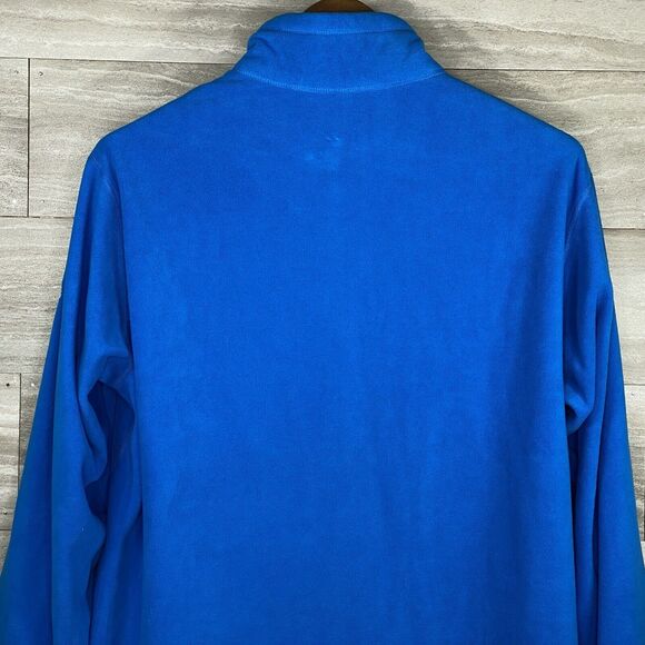 Eddie Bauer First Ascent Sweater Mens Large Blue Pullover 1/4 Zip Fleece Jacket - Picture 7 of 12